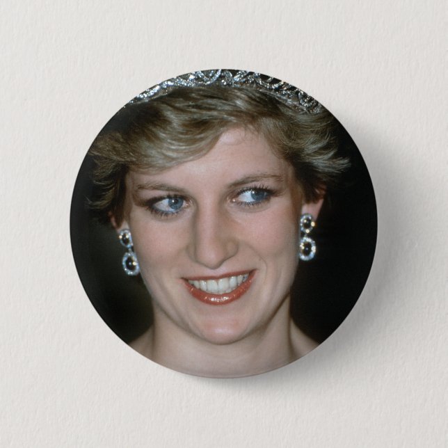 Stunning! HRH Princess Diana Button (Front)