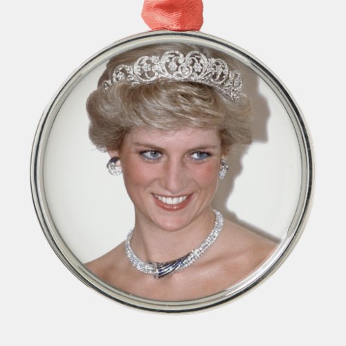 Stunning HRH Princess Diana Metal Ornament