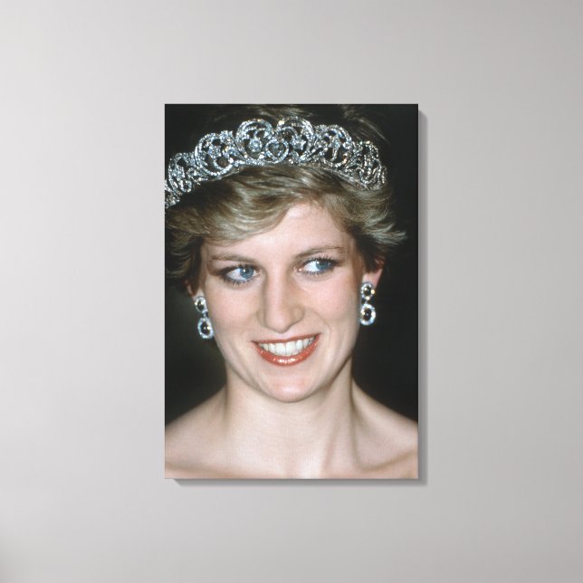 Stunning! HRH Princess Diana Pro photo Canvas Print (Front)