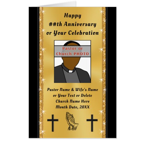 Stunning HUGE Pastor Anniversary Cards 3 Big SIZES