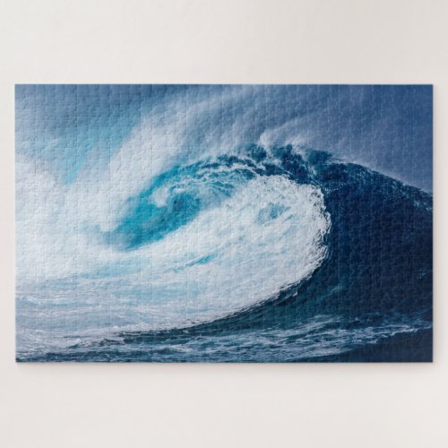 Stunning huge surfing wave jigsaw puzzle