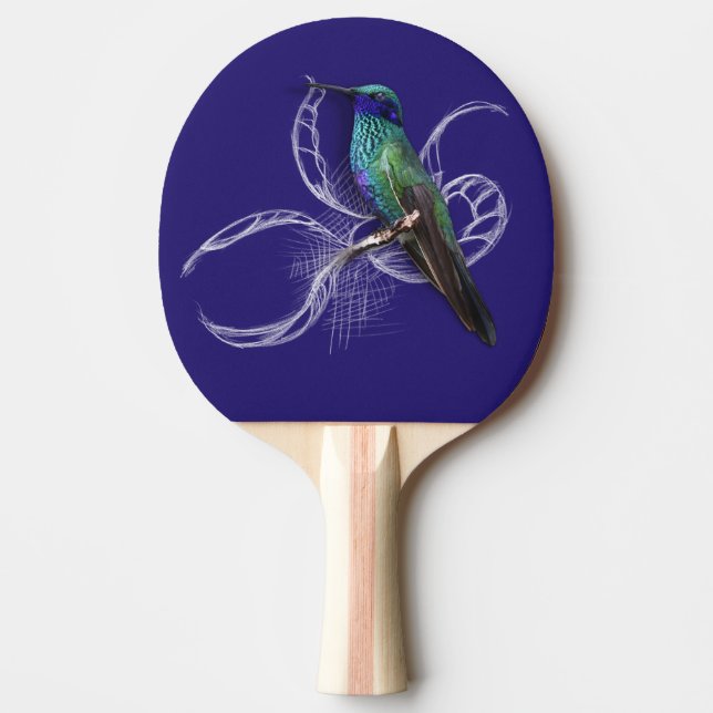 Stunning Hummingbird - personalise by adding name Ping-Pong Paddle (Front)