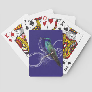 Stunning Hummingbird - personalize by adding name Poker Cards