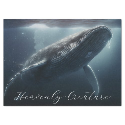Stunning Humpback Whale Tissue Paper