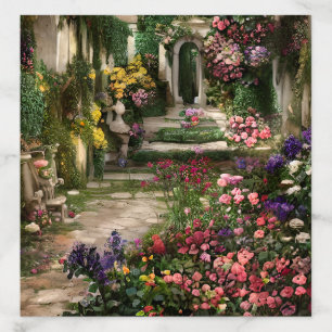 Stunning Italian Garden with Flowers Envelope Liner