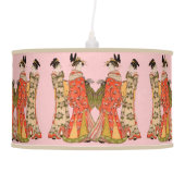 Stunning Japanese Art Design Rice Paper Lamp (Front)
