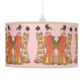 Stunning Japanese Art Design Rice Paper Lamp (Left)