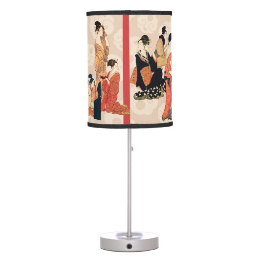 Stunning Japanese Art Design Table Lamp (Back)