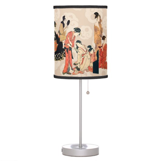 Stunning Japanese Art Design Table Lamp (Left)