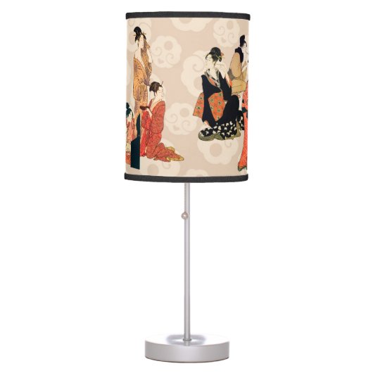 Stunning Japanese Art Design Table Lamp (Front)