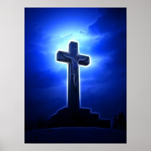 Stunning Jesus Crucifixion Poster