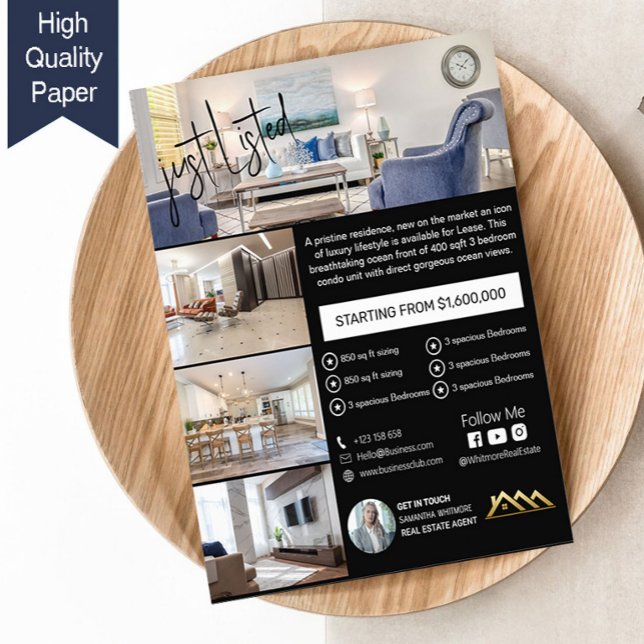 Stunning Just Listed Real Estate  Flyer (Creator Uploaded)