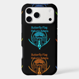 Stunning Kenyan Butterfly Flag Typography Elegant  iPhone 17 Pro Max Case