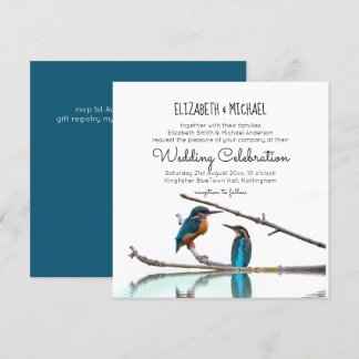 Stunning Kingfisher Dreams Wedding Invitations