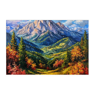 Stunning landscape scene acrylic print