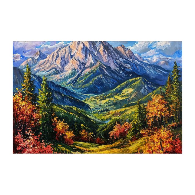 Stunning landscape scene acrylic print (Front)