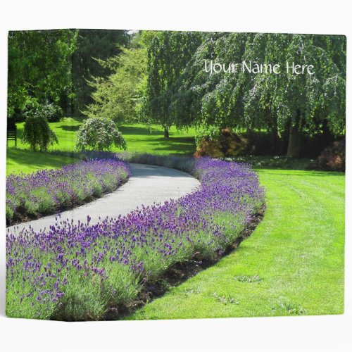 Stunning Lavender_Lined Garden Walk Landscape Binder
