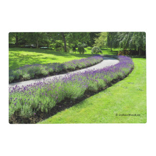 Stunning Lavender-Lined Garden Walk Placemat