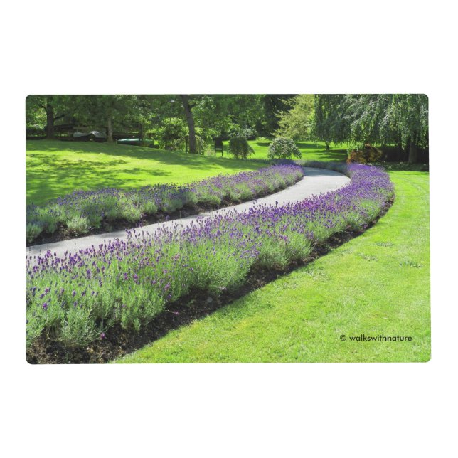 Stunning Lavender-Lined Garden Walk Placemat (Front)
