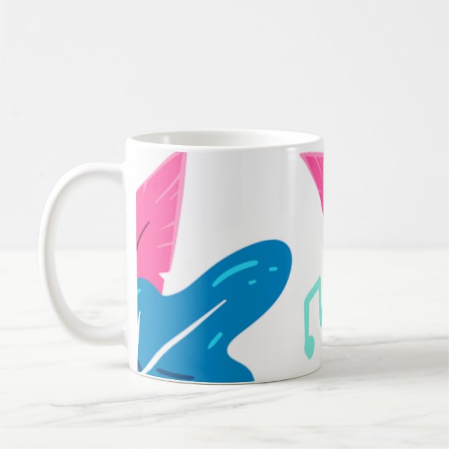 Stunning leaves pattern  coffee mug (Left)