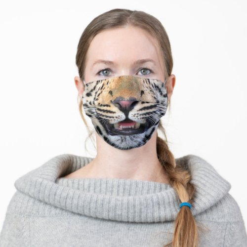 Stunning Leopard Snout Animal Face Big Cat Adult Cloth Face Mask