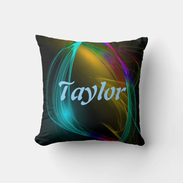 Stunning Light Waves Throw Pillow (Front)