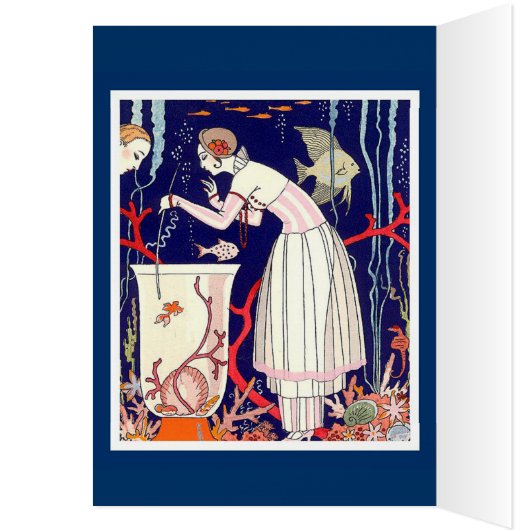 STUNNING LITTLE FISH ,ART DECO BEAUTY FASHION (Inside (Left))