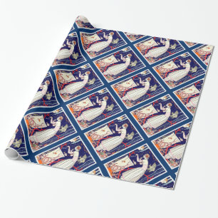 STUNNING LITTLE FISH , ART DECO BEAUTY FASHION WRAPPING PAPER