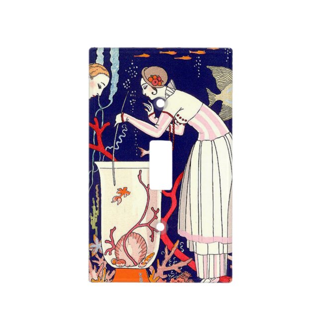 STUNNING LITTLE FISH ,BEAUTY FASHION LIGHT SWITCH COVER (Front)