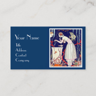 STUNNING LITTLE FISH, DECO BEAUTY FASHION MONOGRAM BUSINESS CARD