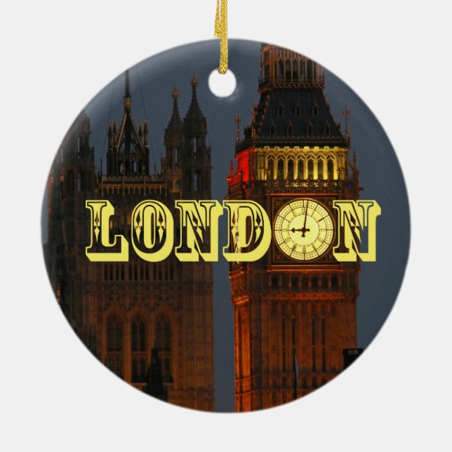 Stunning London Pro Photo Ceramic Ornament (Back)