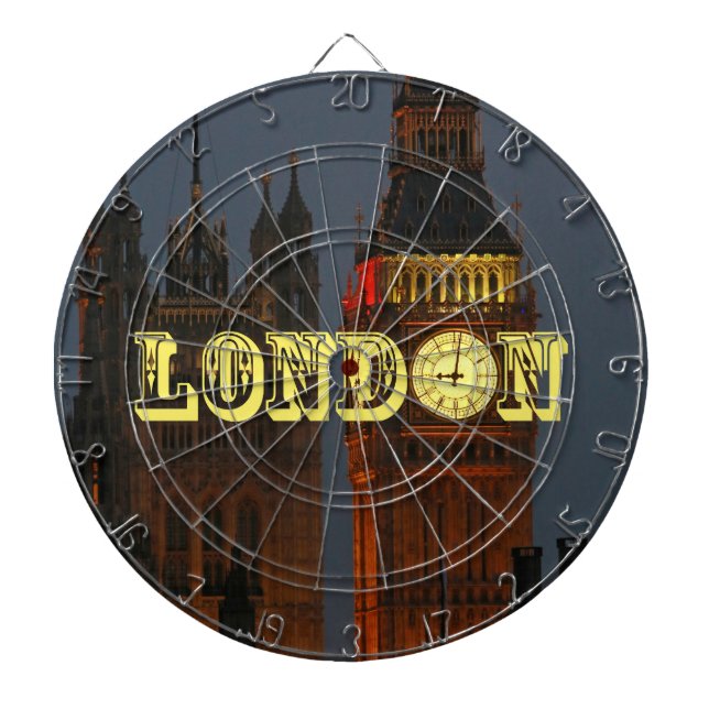Stunning London Pro Photo Dartboard (Front)