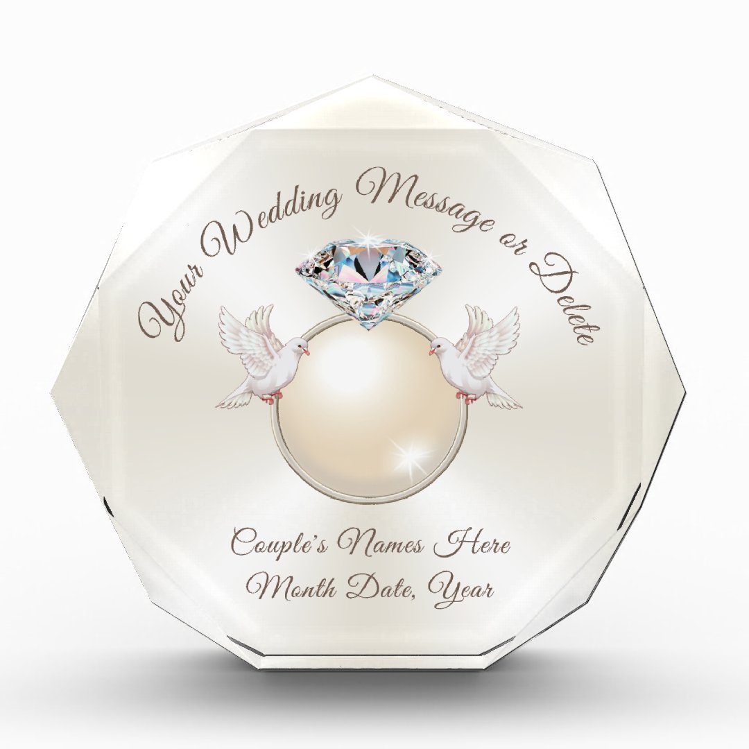 Stunning Love Birds Personalized Wedding Gifts Zazzle