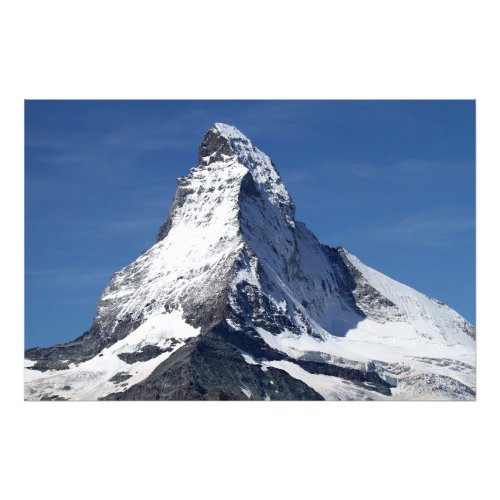 Stunning Matterhorn Mountain in Europe Photo Print