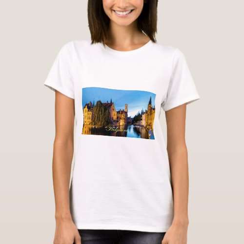 Stunning Medieval Bruges Belgium _ Pro Photo T_Shirt