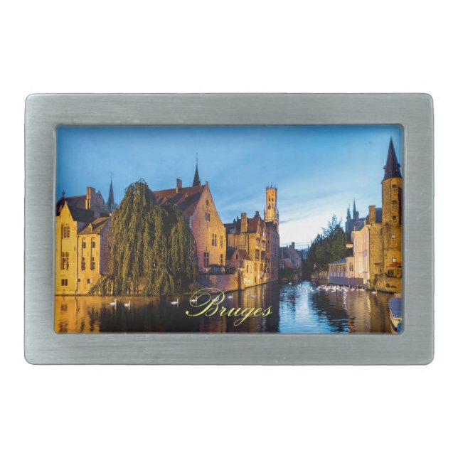 Stunning! Medieval Bruges - Pro Photo Belt Buckle (Front)