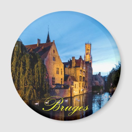 Stunning Medieval Bruges _ Pro Photo Magnet