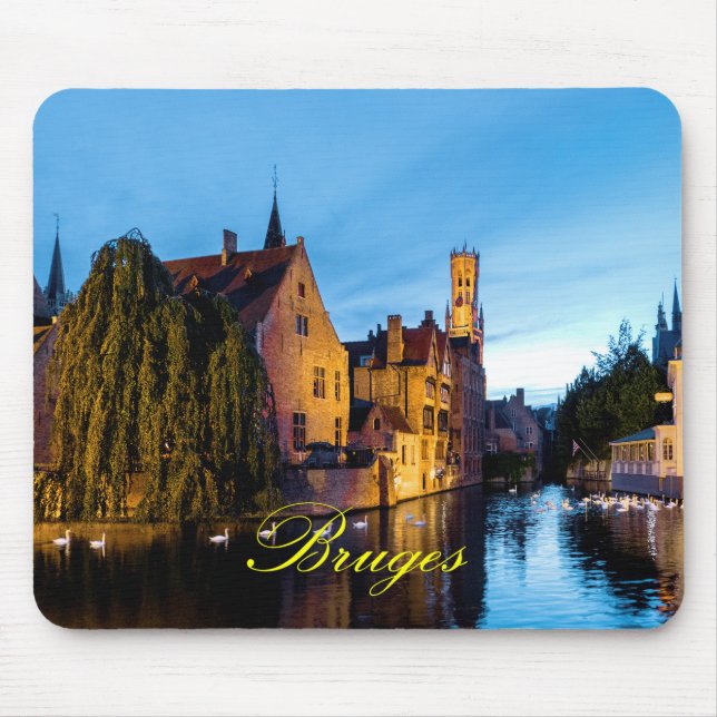 Stunning! Medieval Bruges - Pro Photo Mouse Pad (Front)
