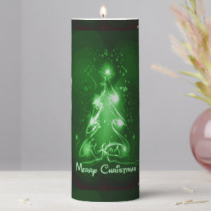 stunning Merry Christmas Pleillar Candle