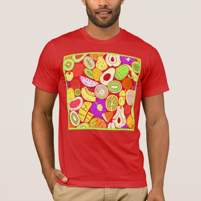 Stunning Mixtures of Fruits Patterns. Buy Now T-Shirt (Front)