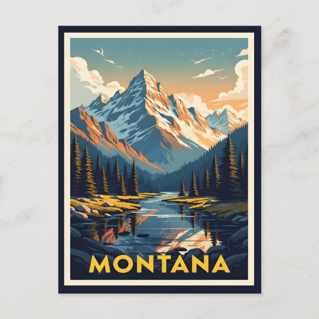 Stunning Montana Landscape Postcard (Front)