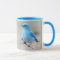 Stunning Mountain Bluebird Songbird on Tansy