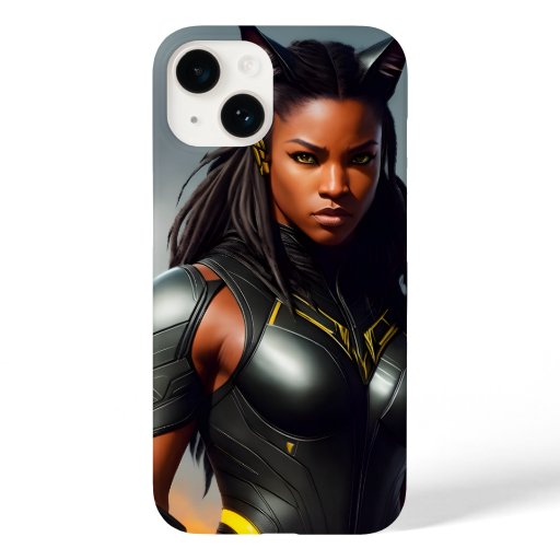 Stunning muscular afro catgirl Case-Mate iPhone 14 case