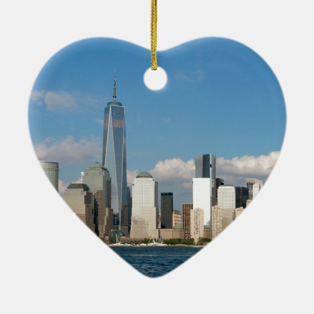 Stunning New York City USA Ceramic Ornament (Back)
