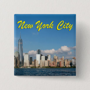 Stunning New York City USA Pinback Button