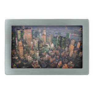 Stunning! New York City USA Rectangular Belt Buckle