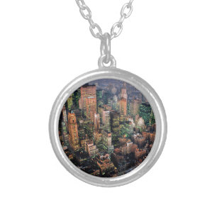 Stunning! New York City USA Silver Plated Necklace