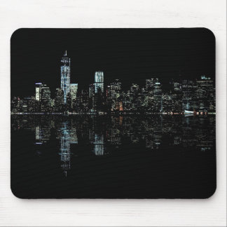 Stunning Night Photo of New York Skyline Mouse Pad