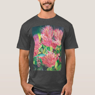 Stunning Ohia Lehua Flowers Blooming in Maui T-Shirt