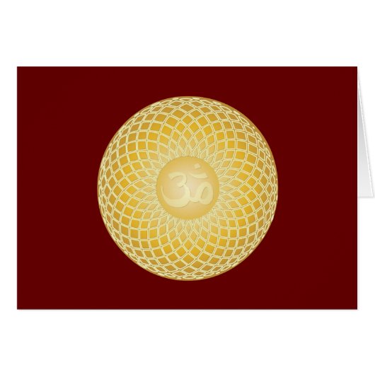 Stunning Om Symbol Cards (Front Horizontal)
